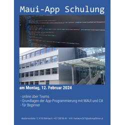 Flyer MAUI-App-Programmierung Schulung