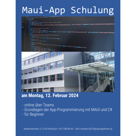 Flyer MAUI-App-Programmierung Schulung