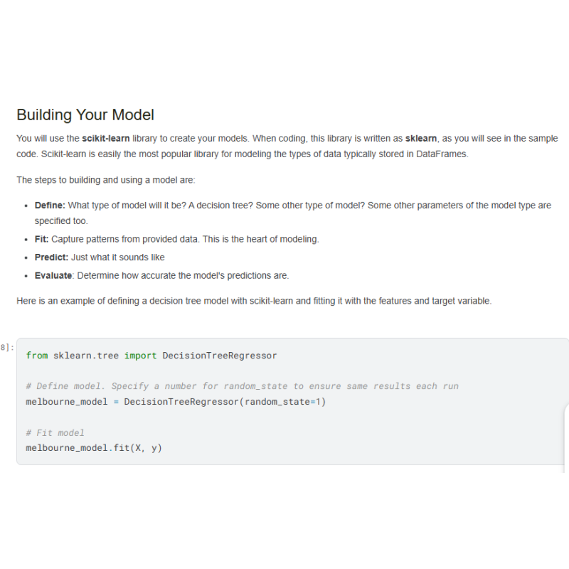 Machine Learning Schulung
