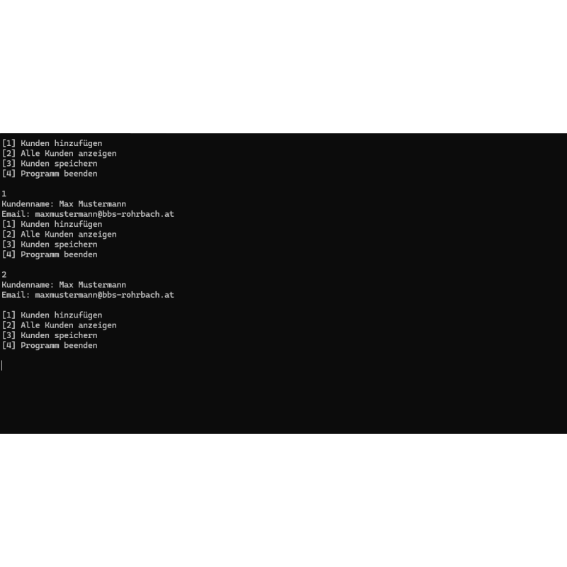 Kundenverwaltung-App