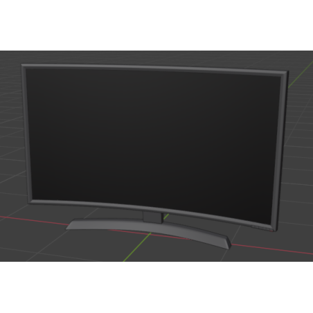 Blender Modellierung Monitor