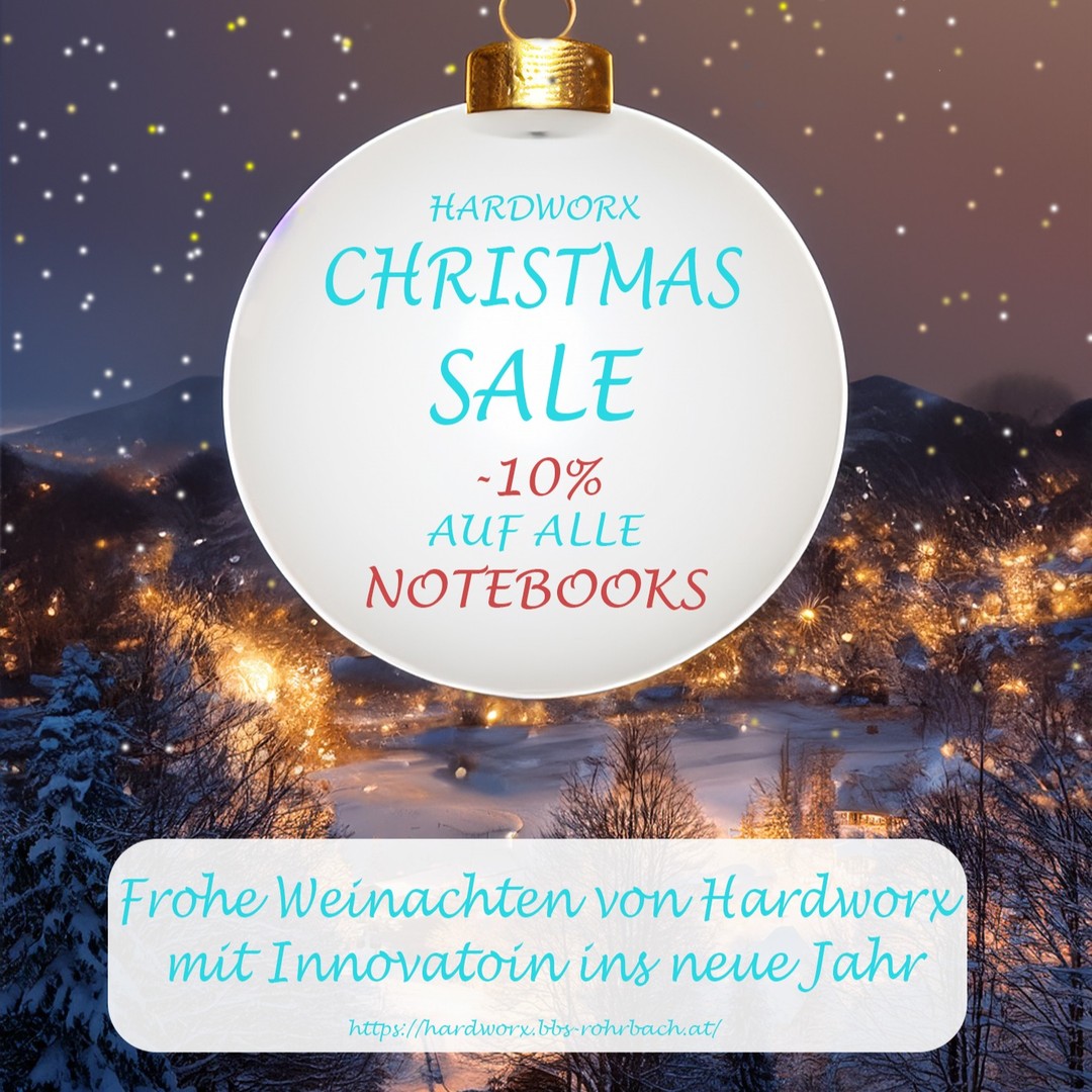 DER HARDWORX CHRISTMAS SALE

FINDEN SIE NUR JETZT 10 % AUF ALLE NOTEBOOKS!

JETZT BESTELLEN UND NOCH VOR WEIHNACHTEN GELIEFERT!

#hardworx #hardworxgmbh #uebungsfirma #christmassale #christmas #weihnachten #weihnachtssale #KI

*dieses Bild wurde mit KI generiert